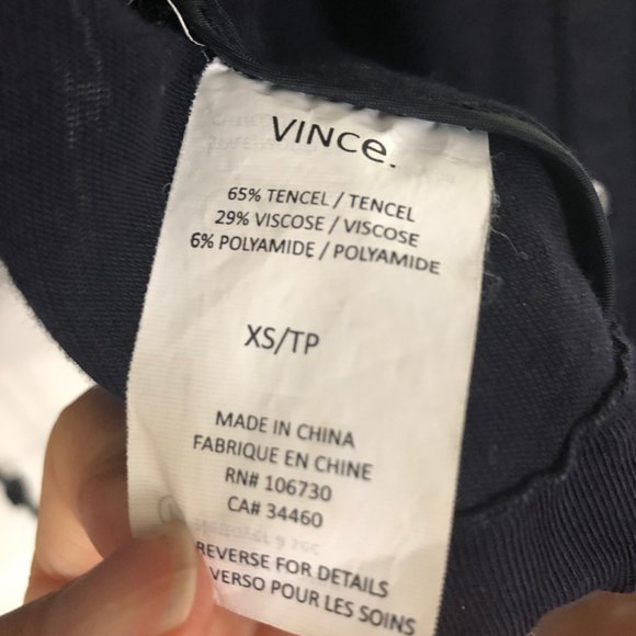 Vince Navy Blue Anorak - Picture 3 of 4